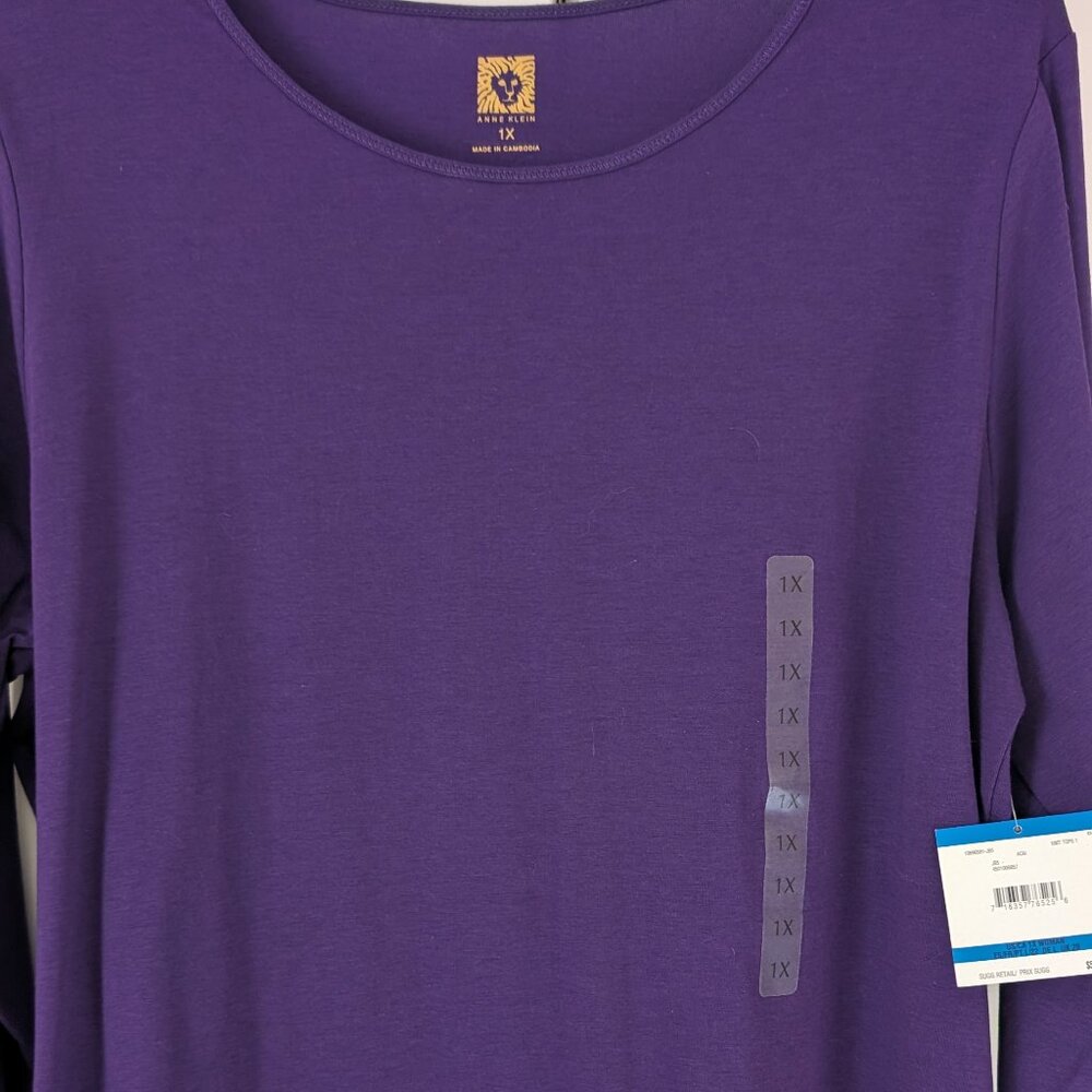 Anne Klein NWT Size 1X Purple